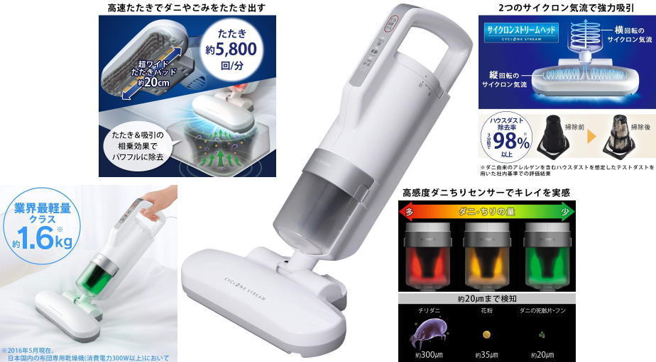 布団クリーナー[ダニ退治＆除去]布団乾燥最後の仕上げアイリスオーヤマ[IC-FAC2]が人気の理由【３選】